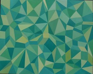 Geometric art., 2018, oil on canvas, 80x100 cm